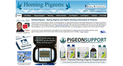 Desktop Screenshot of homingpigeons.co.uk