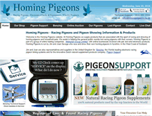 Tablet Screenshot of homingpigeons.co.uk